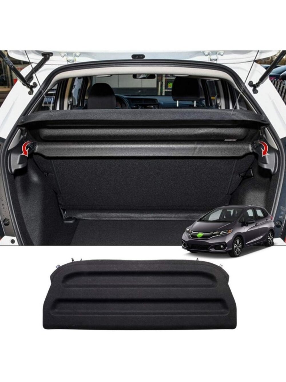 Cargo Cover for Honda Fit 2015-2020 | Durable, Weatherproof Car Accessory